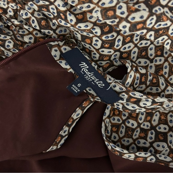 Madewell Black and White Patterned Dress - Picture 5 of 12